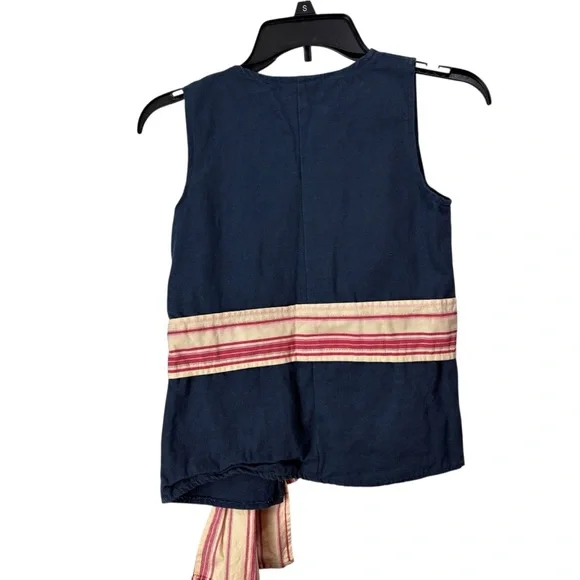 Disney Parks Pirates of the Caribbean Navy Pirate Vest with Red Striped Sash M - Picture 3 of 11